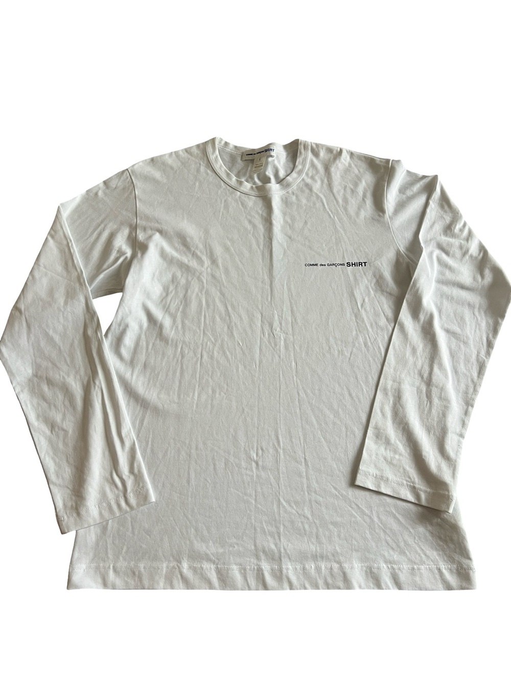 Comme Des Garçons Shirt logo long sleeves L Size (218)